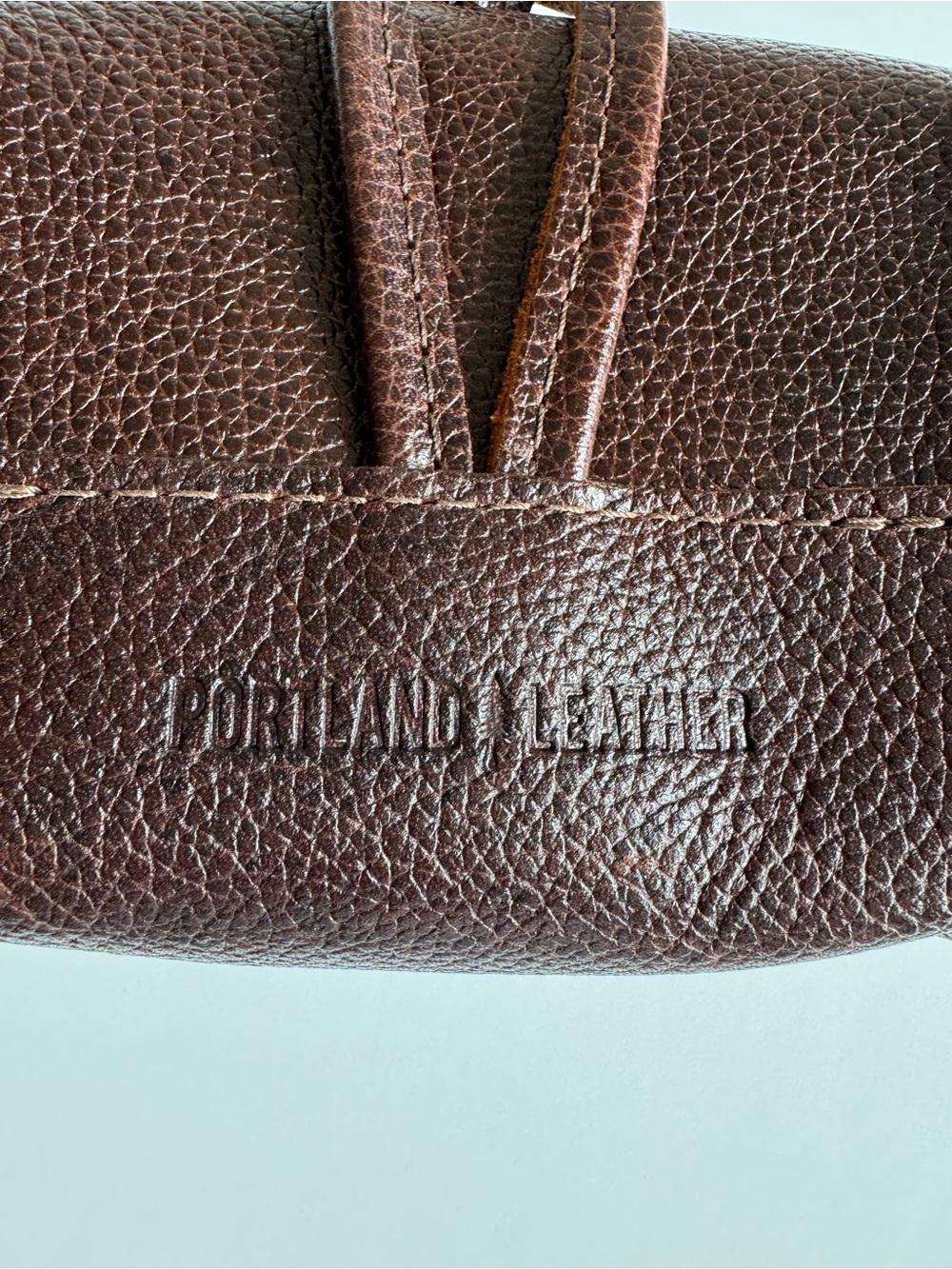 Portland Leather Blooming Wristlet in Coldbrew - Picture 4 of 10
